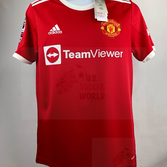 Cristiano Ronaldo #7 Manchester United 2021 Home Soccer Jersey Man U - Picture 11 of 16